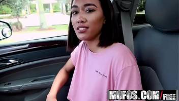 Mofos - Stranded Teens - (Aria Skye) - Horny Asian Turned on by Big Cock