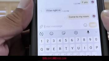 Horny Teen Fucks Her Stepbro After He Texts Her Dick Pics
